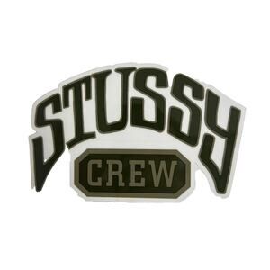 Stussy Logo Crew Sticker Skate Surf Decal Streetwear Brand New